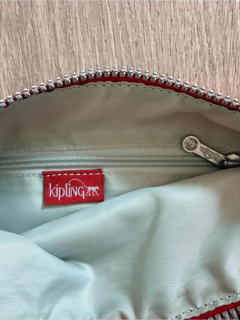 Kipling Red Nylon Crossbody Messenger Bag